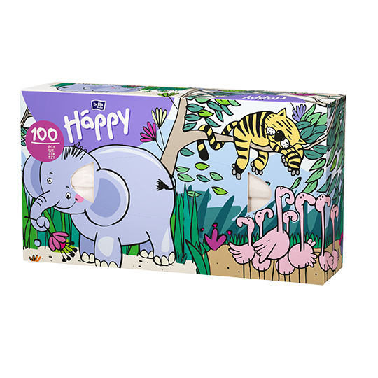 bella baby Happy хартиени кърпички в кутия