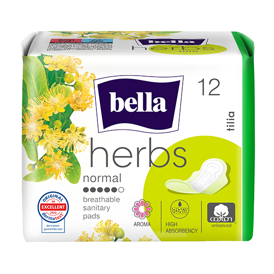 Дамски превръзки Bella Herbs с цвят липа